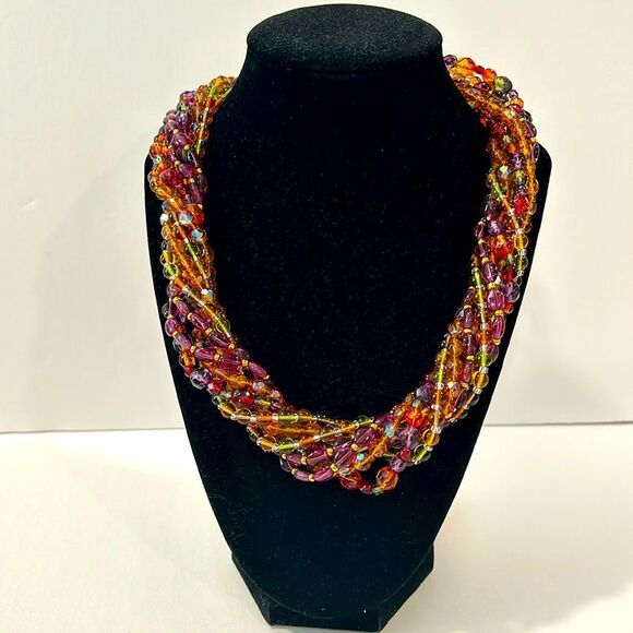 NWT Joan Rivers Czech Glass Bead Necklaces Gold
Tone Clasp Signed Vintage - Picture 1 of 12